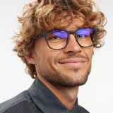 نظارات طبية مربع أسود مضادة للضوء الأزرق