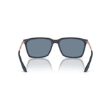Rectangle Matte Blue Sunglasses