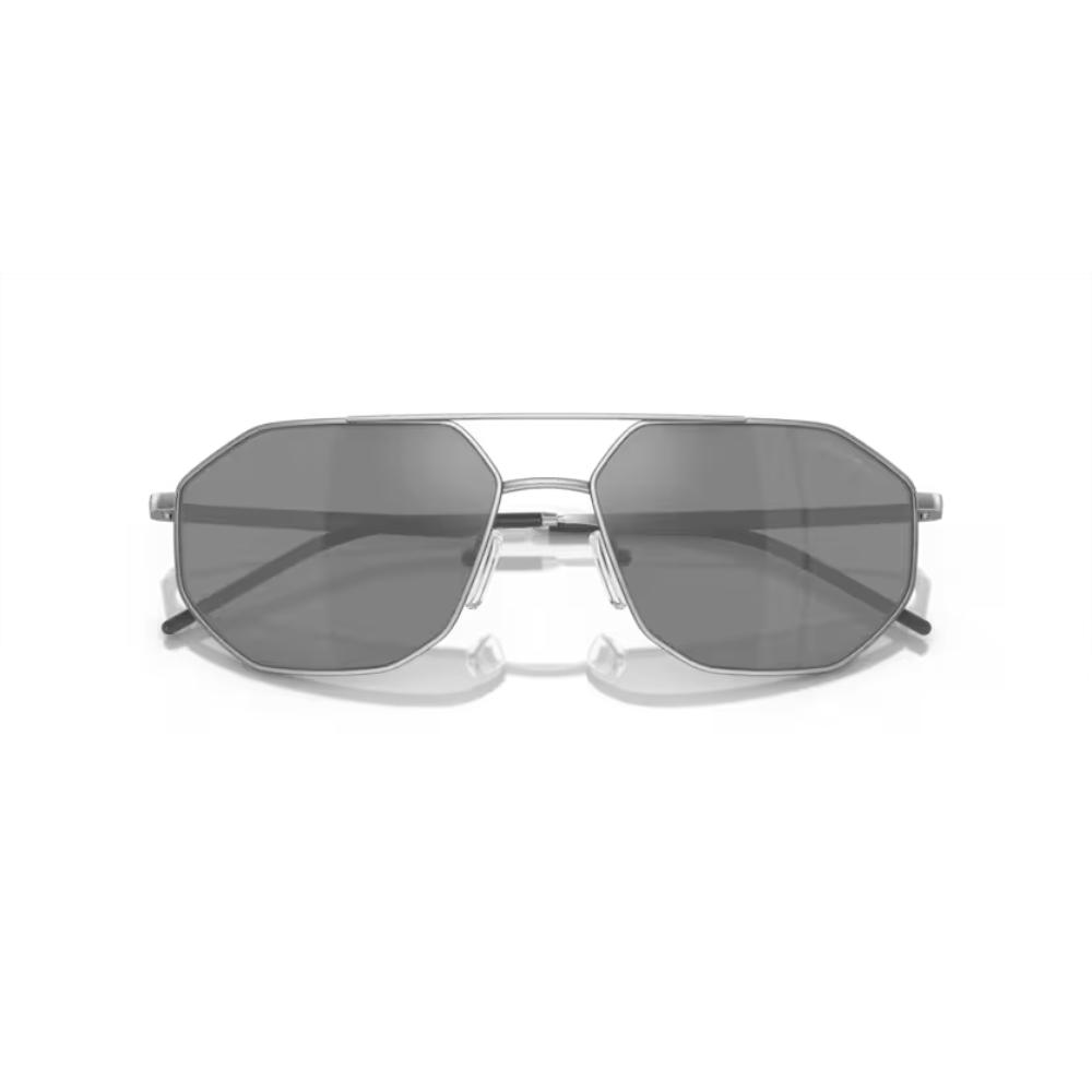 Irregular Matte silver Sunglasses