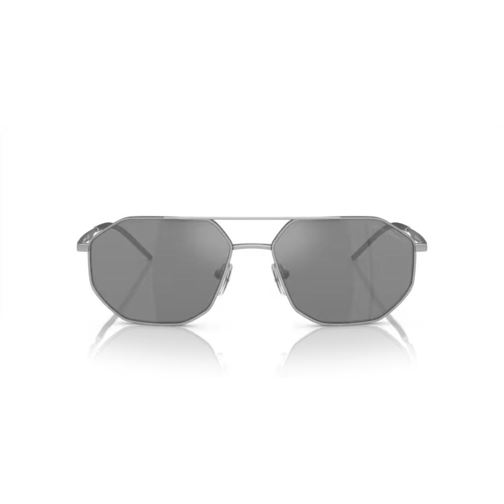 Irregular Matte silver Sunglasses