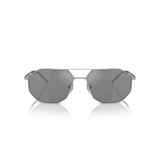 Irregular Matte silver Sunglasses