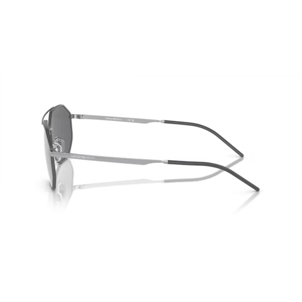 Irregular Matte silver Sunglasses