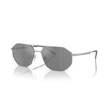Irregular Matte silver Sunglasses