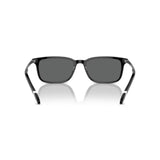 Rectangle Shiny Black Sunglasses