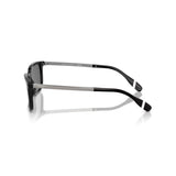 Rectangle Shiny Black Sunglasses