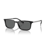 Rectangle Shiny Black Sunglasses