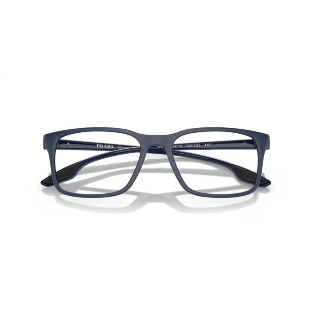 Square Matte Blue Eyeglasses
