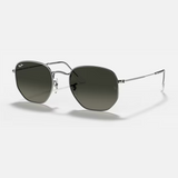 Irregular Gunmetal Sunglasses