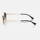 Oval Black Sunglasses