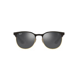 Cat Eye Black On Pale Gold Sunglasses