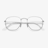 Irregular Silver Eyeglasses