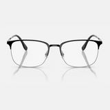 Square Black Silver Eyeglasses