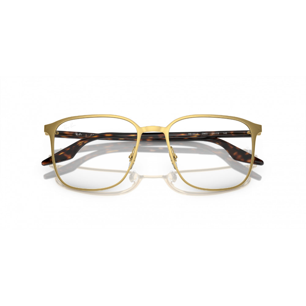 Square pale Gold Eyeglasses