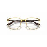 Square pale Gold Eyeglasses