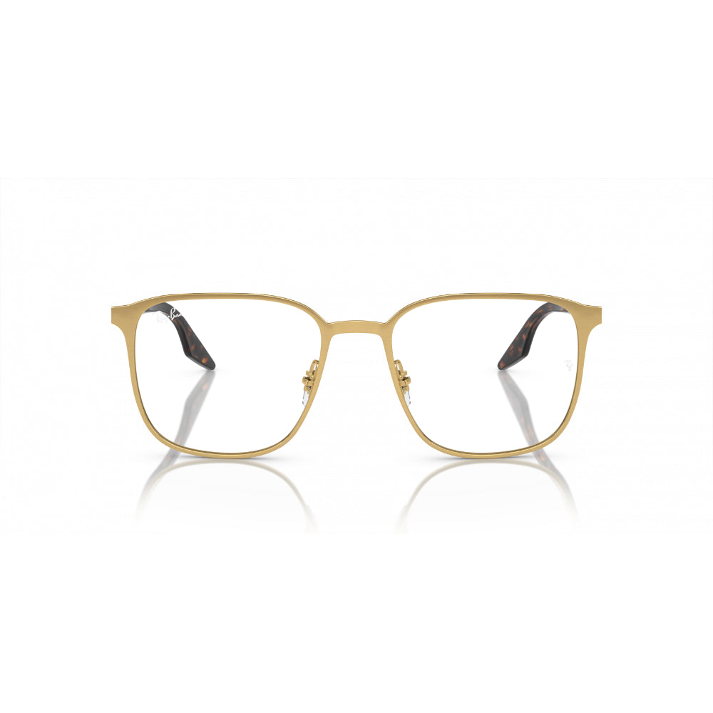 Square pale Gold Eyeglasses