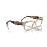 Rectangle beige Eyeglasses