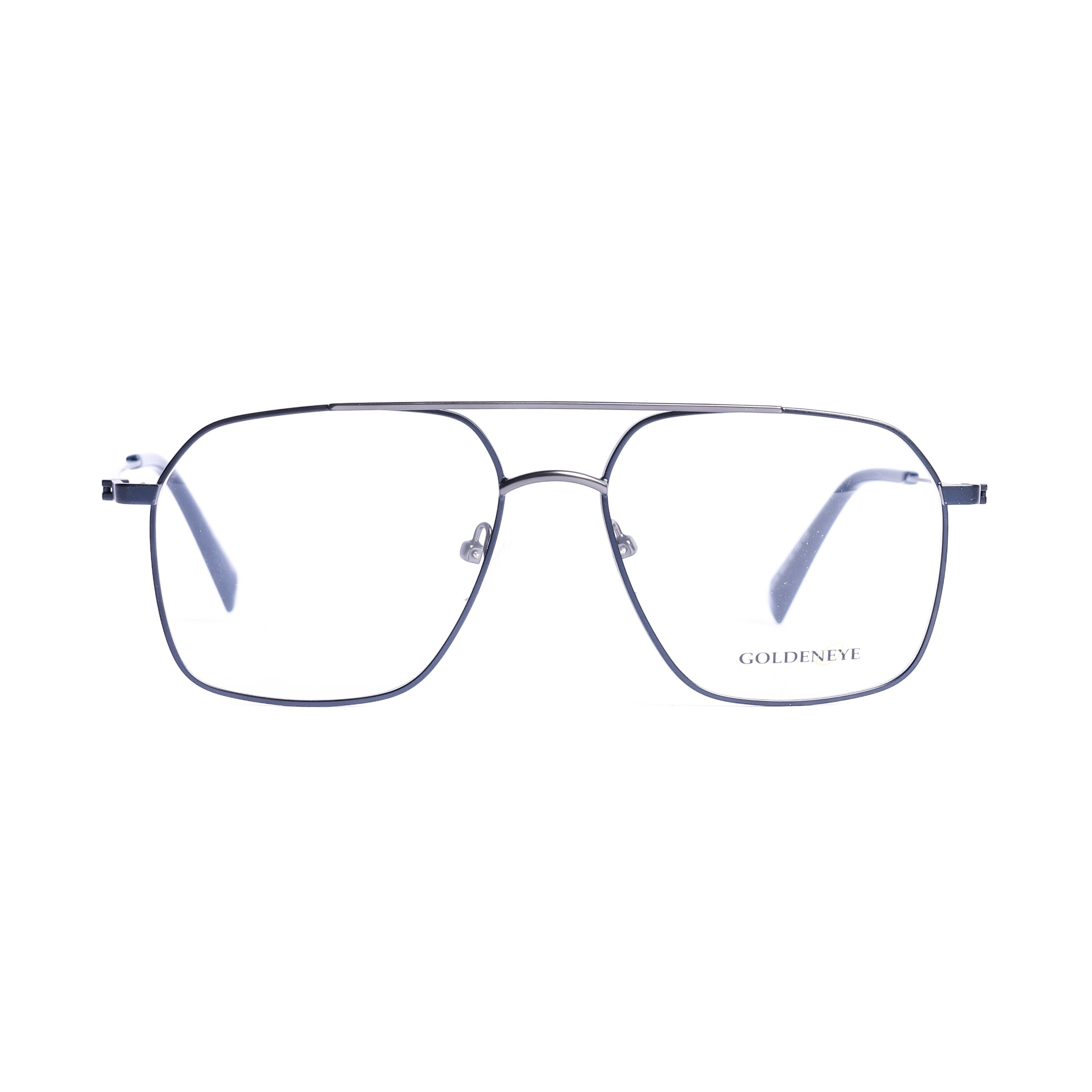 Square Black on Dark Blue Eyeglasses
