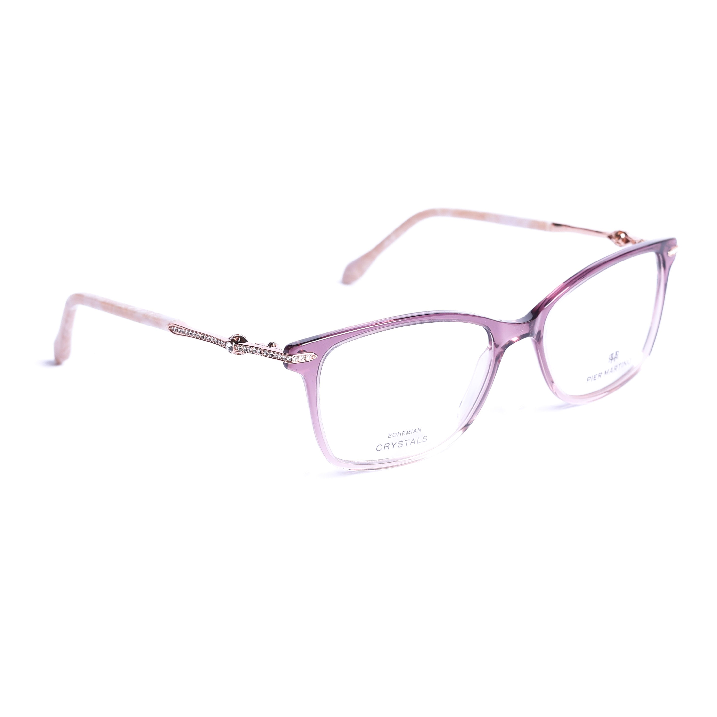 Cat Eye Transparent purple Eyeglasses