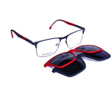 Square Blue Eyeglasses