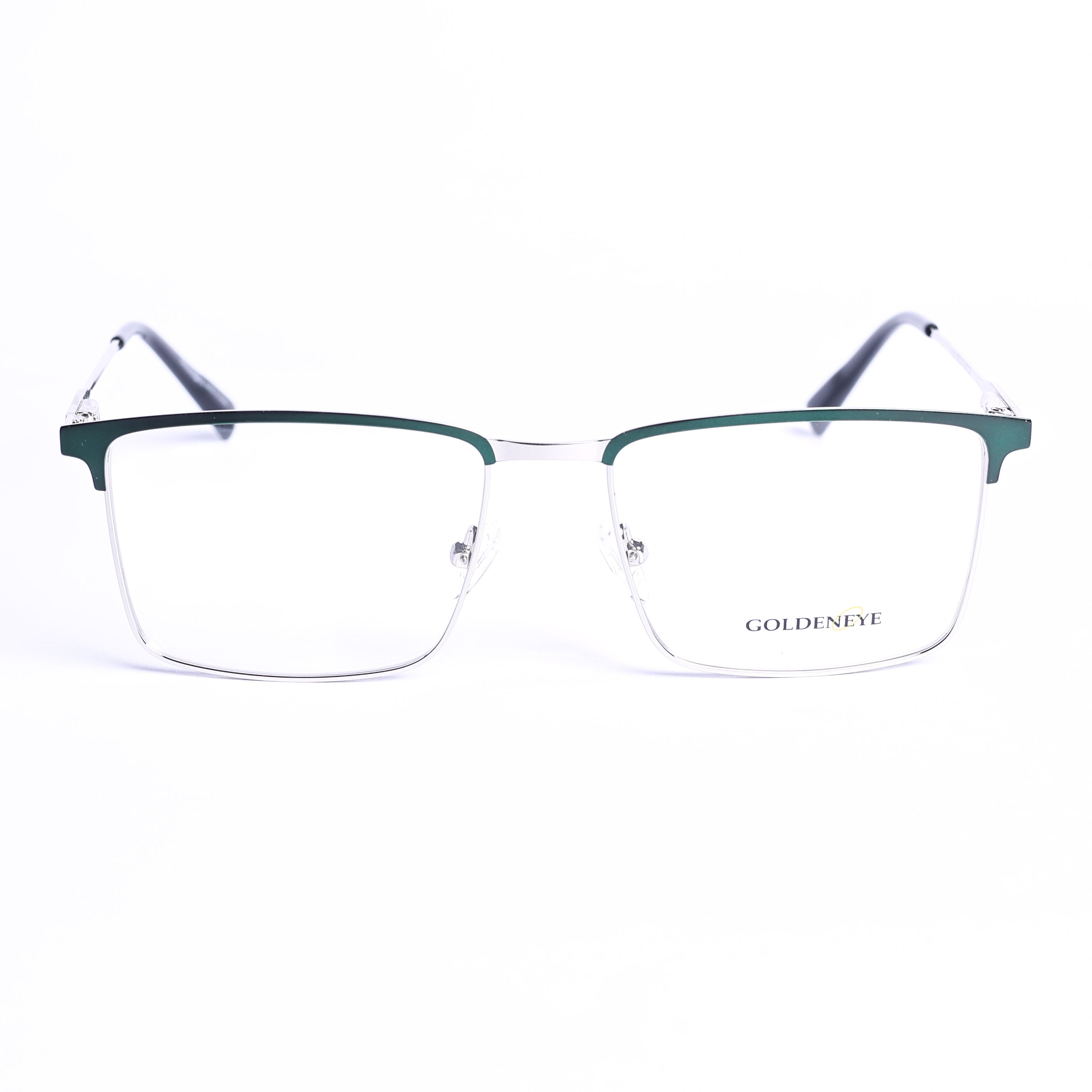 Square Dark Green Eyeglasses