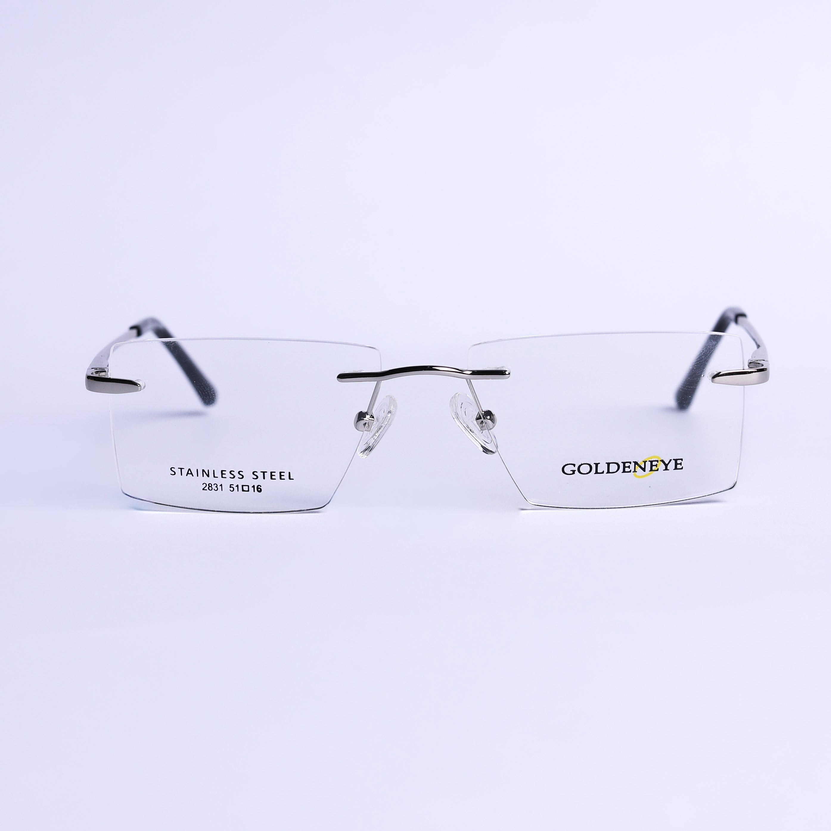 Square  Silver Eyeglasses