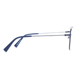 Square Black on Dark Blue Eyeglasses