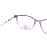 Cat Eye Transparent purple Eyeglasses