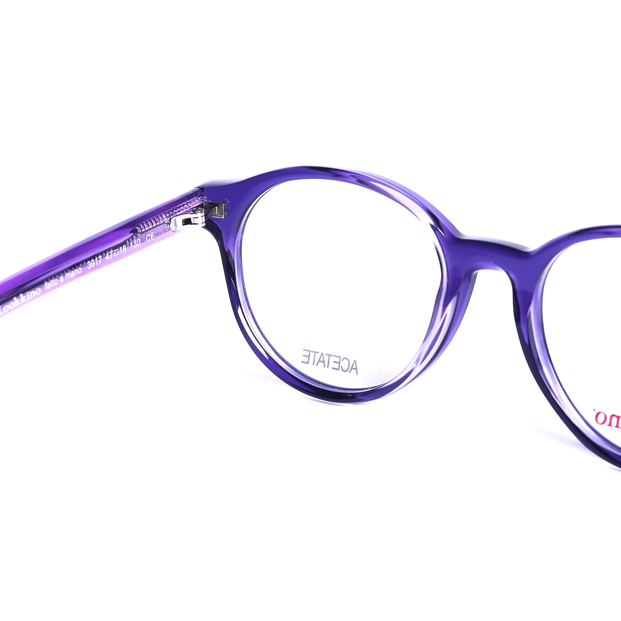 Round Purple Eyeglasses