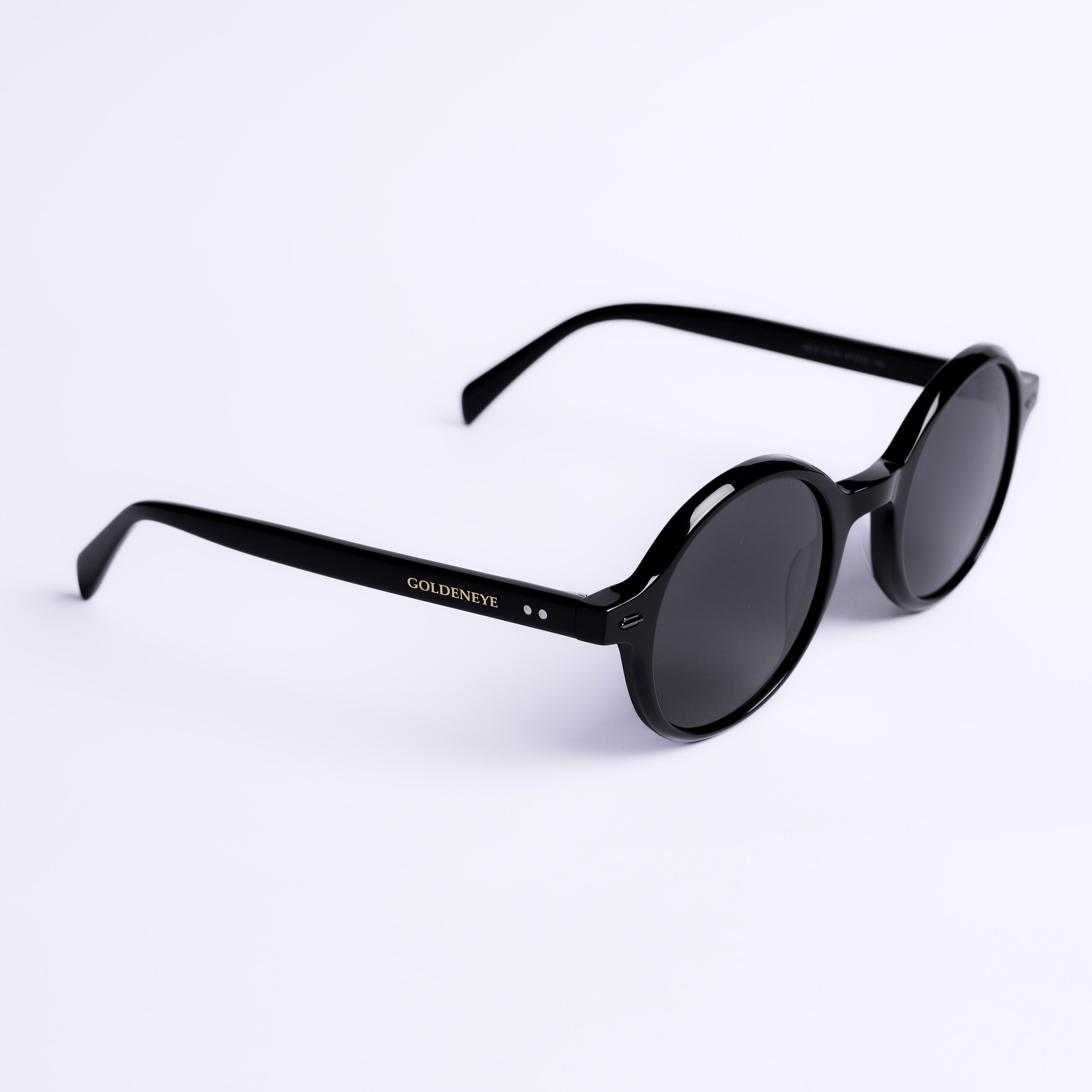 نظارات شمسية دائري أسود