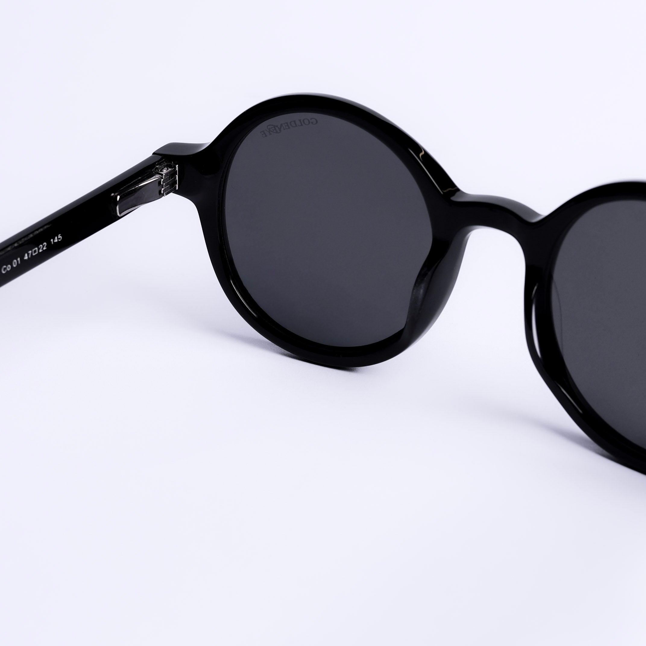 نظارات شمسية دائري أسود