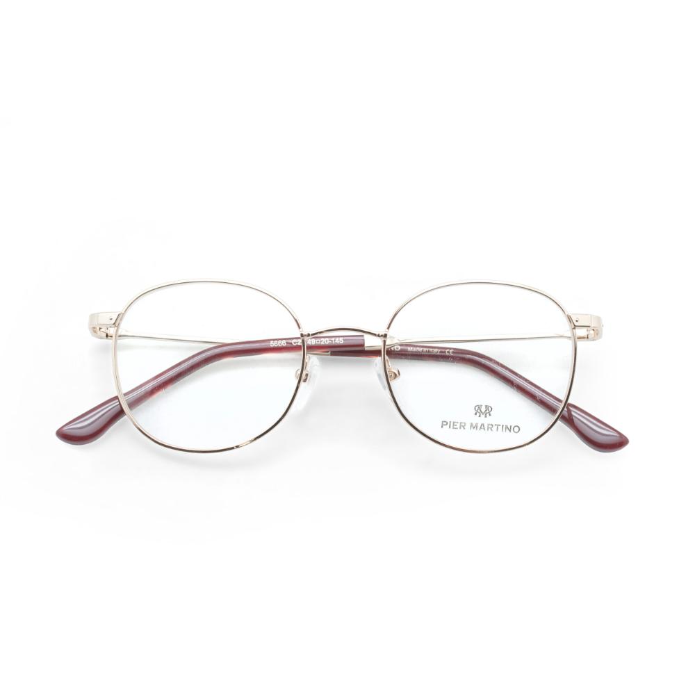 نظارات طبية ذهبي مربع