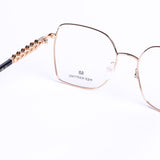 Hexagon Gold Eyeglasses
