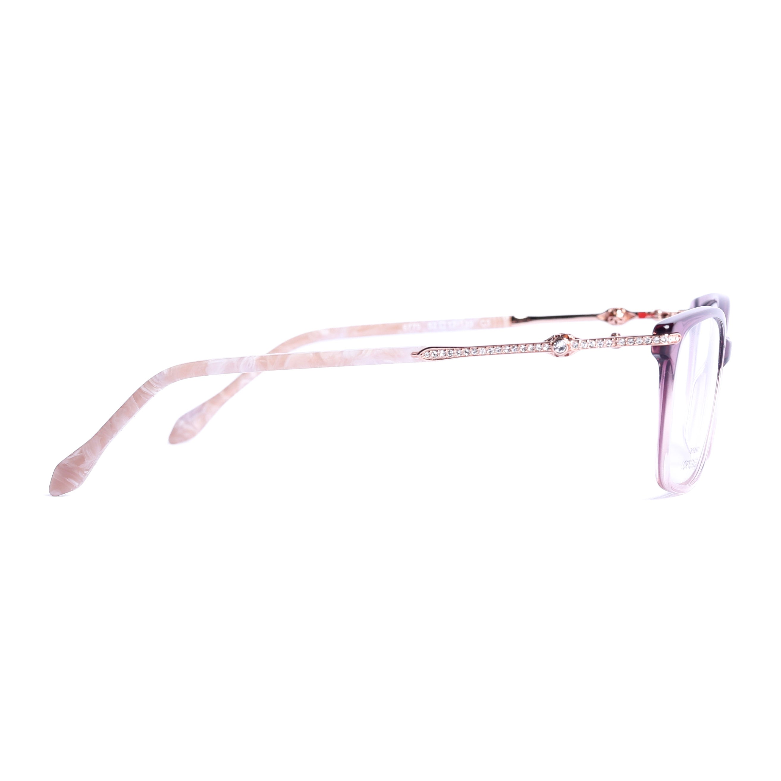 Cat Eye Transparent purple Eyeglasses