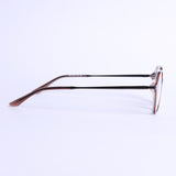 Hexagon Brown Eyeglasses