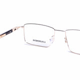 Rectangular Pale Gold Eyeglasses