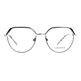 Irregular Black on silver Eyeglasses