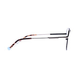 Irregular Black on silver Eyeglasses