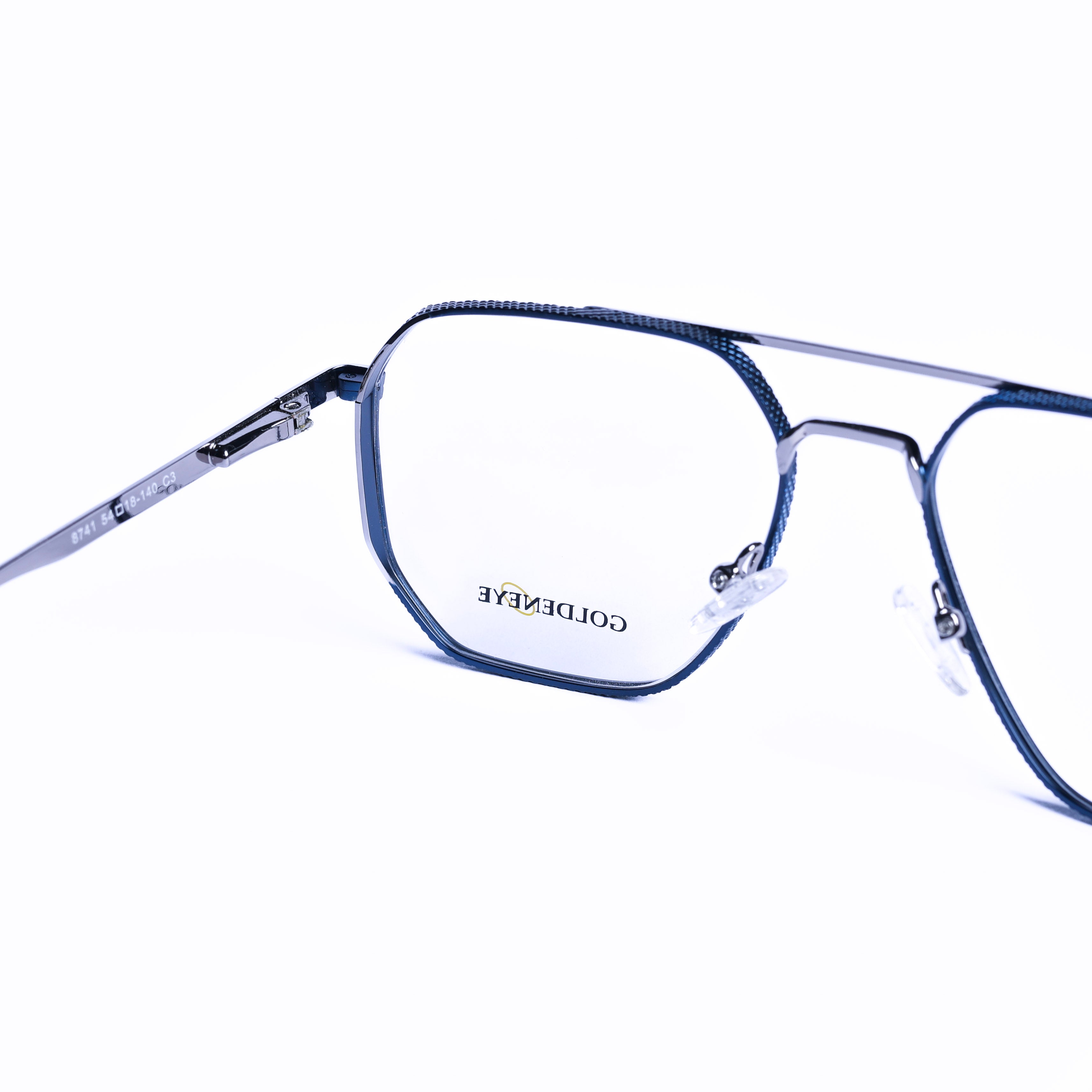 Square Blue Eyeglasses