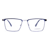 Rectangular Dark Blue Eyeglasses