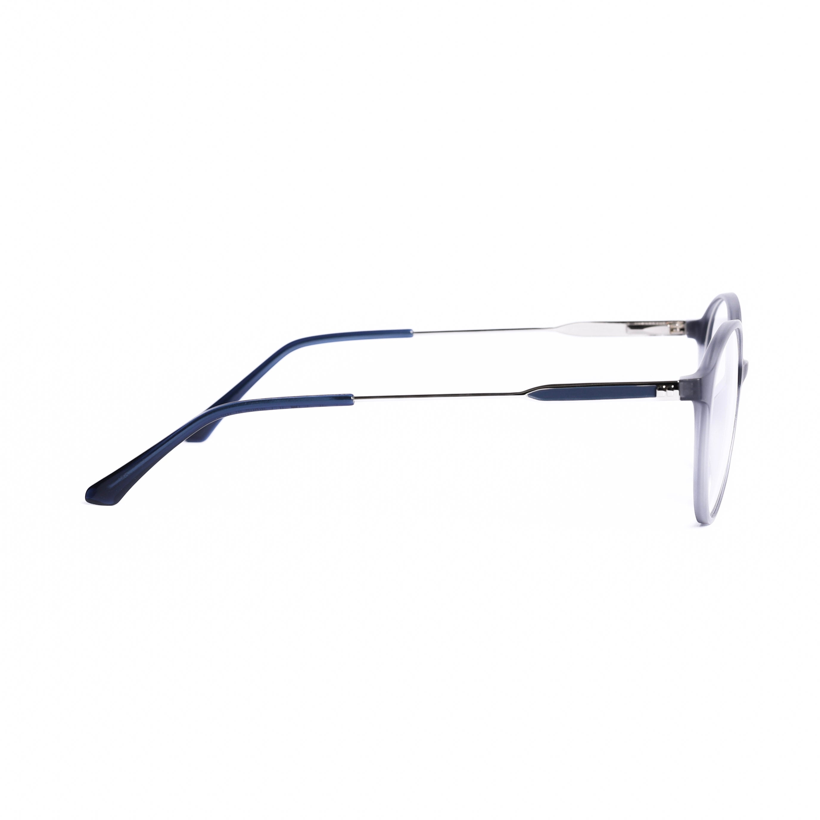 Round Light Blue Eyeglasses