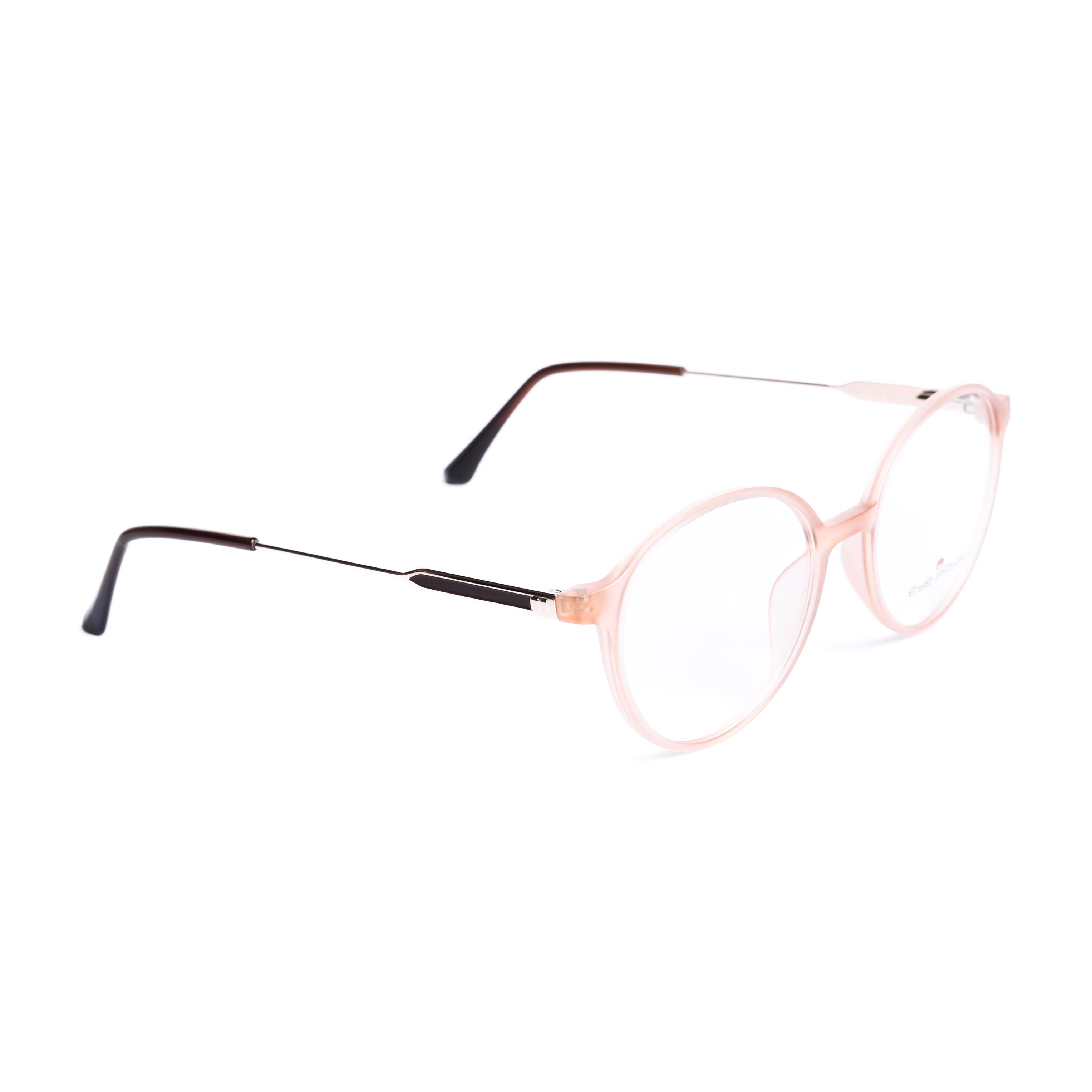 Round Beige Eyeglasses