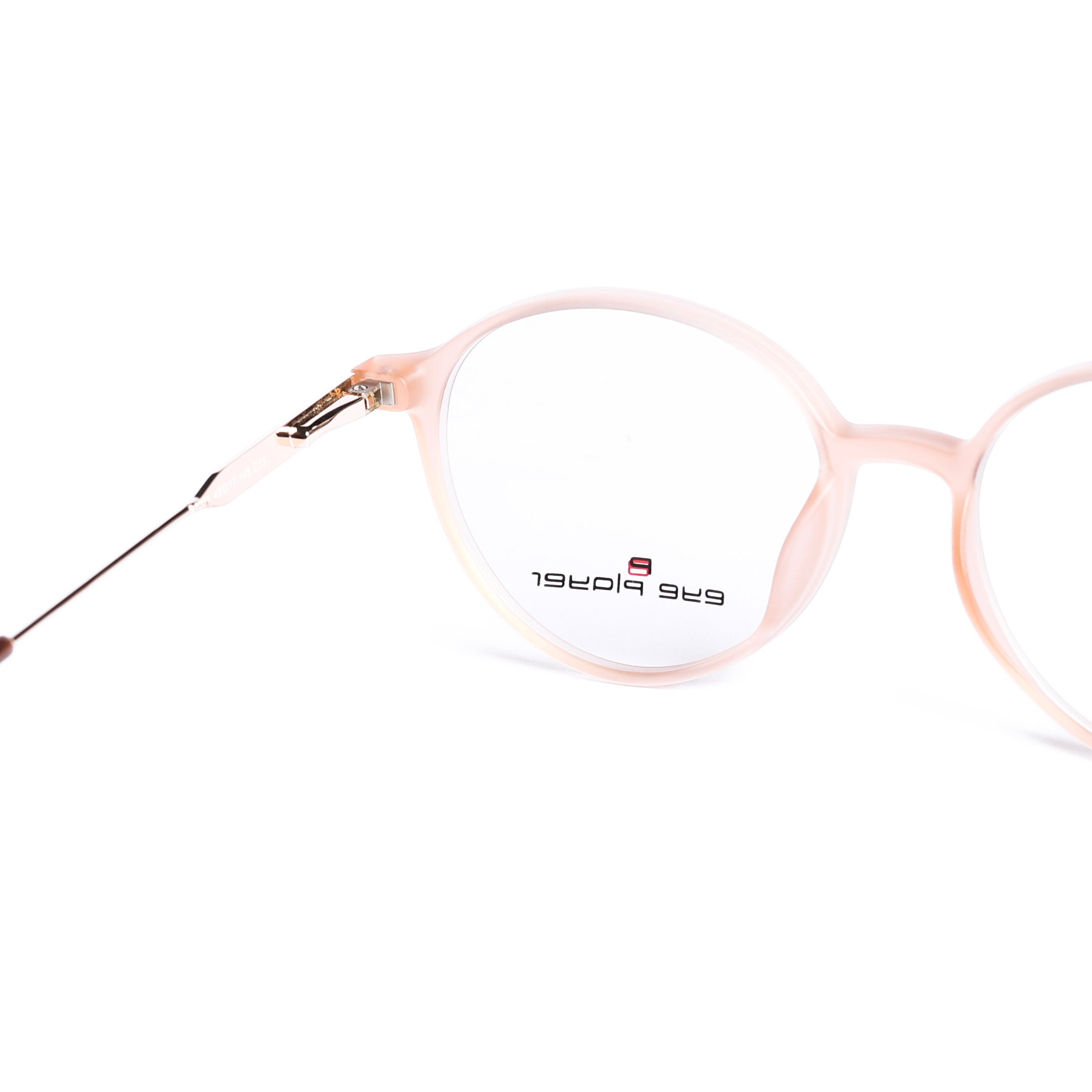 Round Beige Eyeglasses