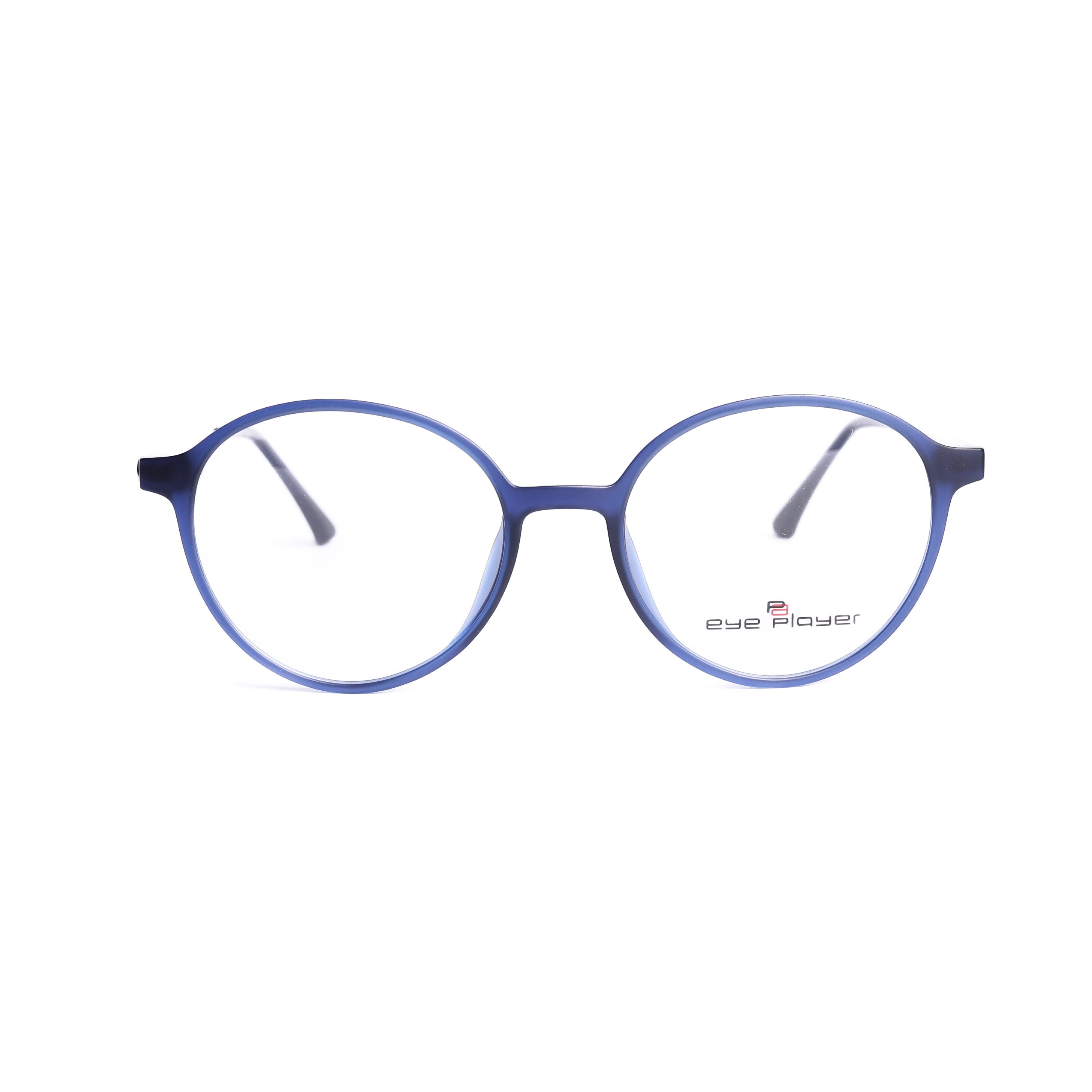 Round Blue Eyeglasses