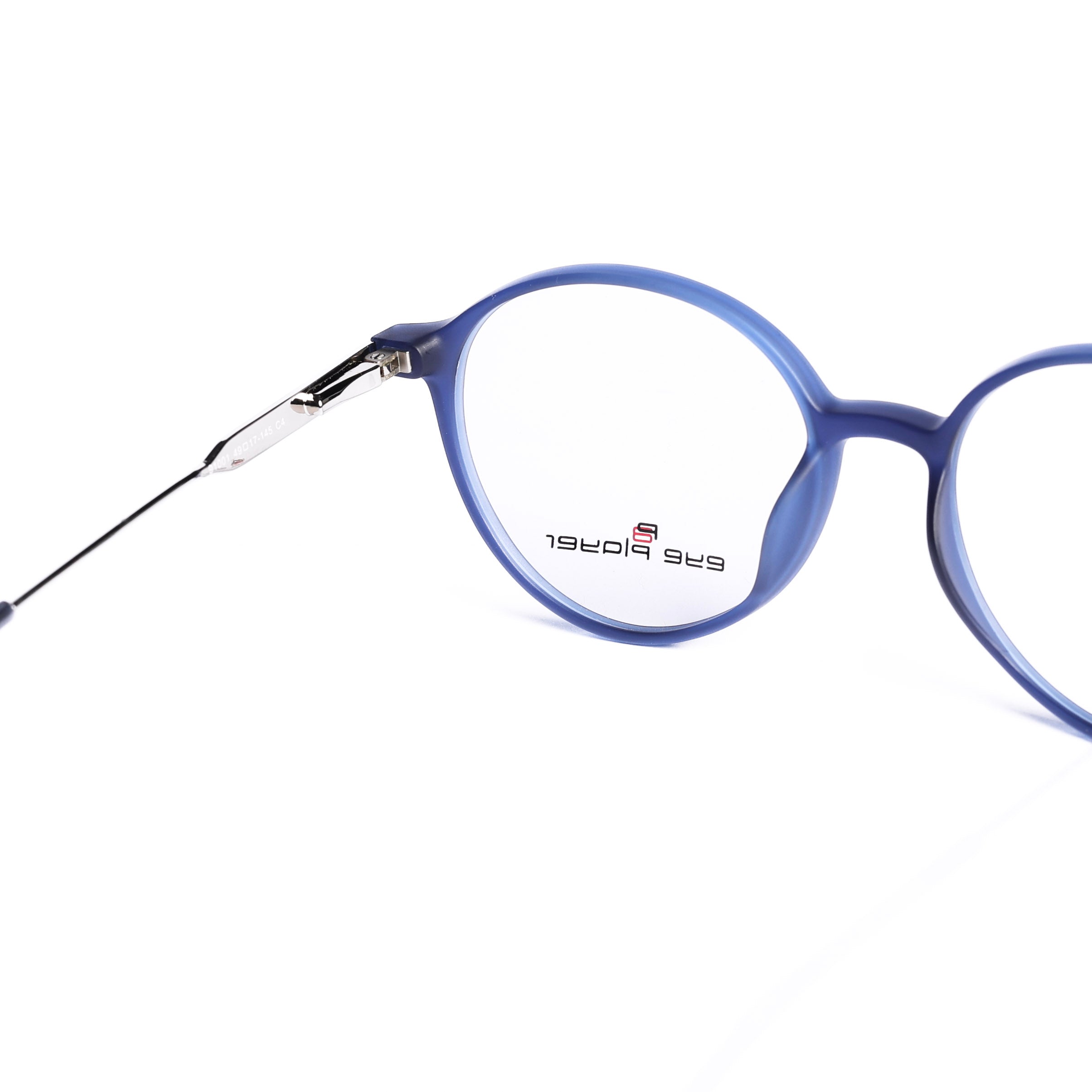 Round Blue Eyeglasses
