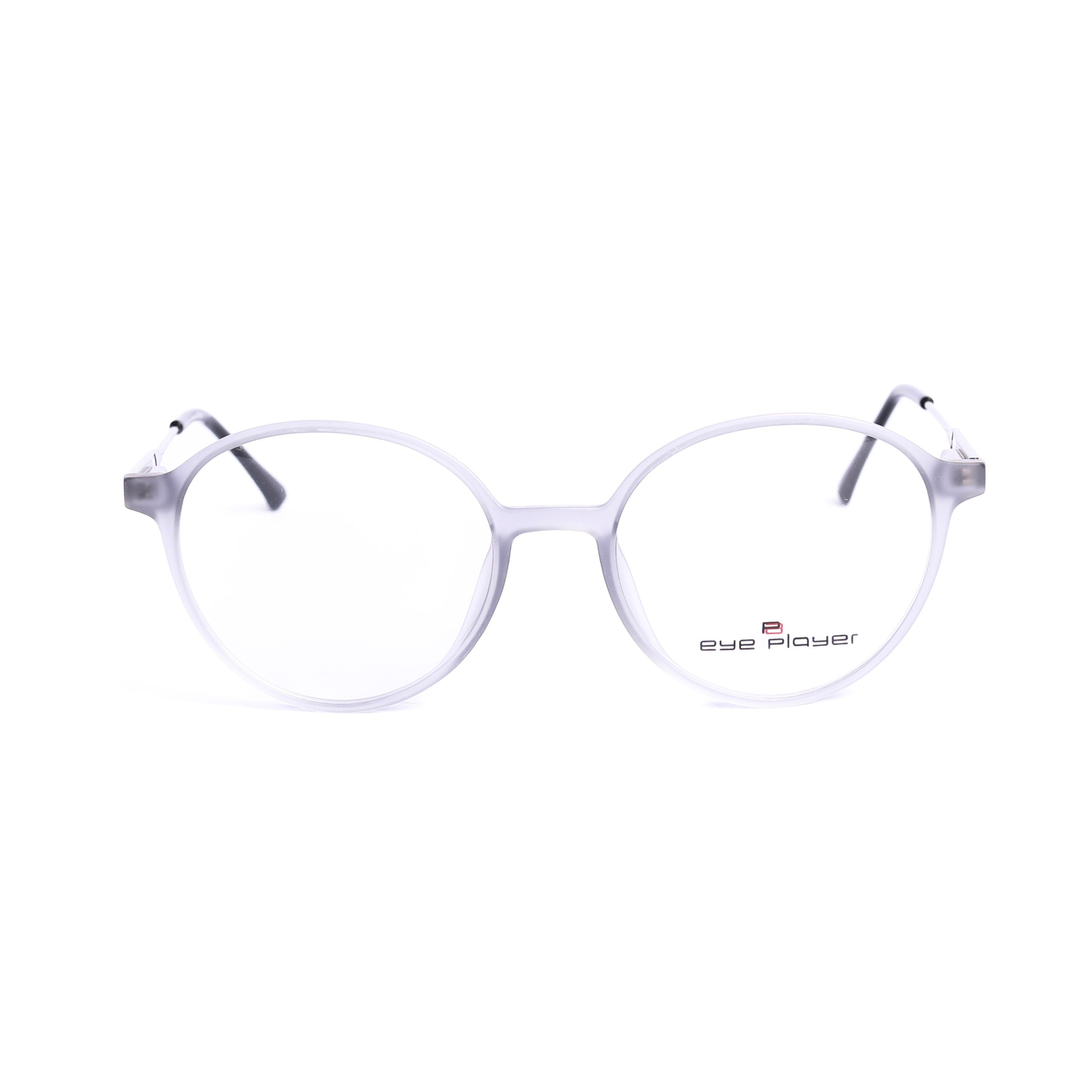 Round Gray Eyeglasses