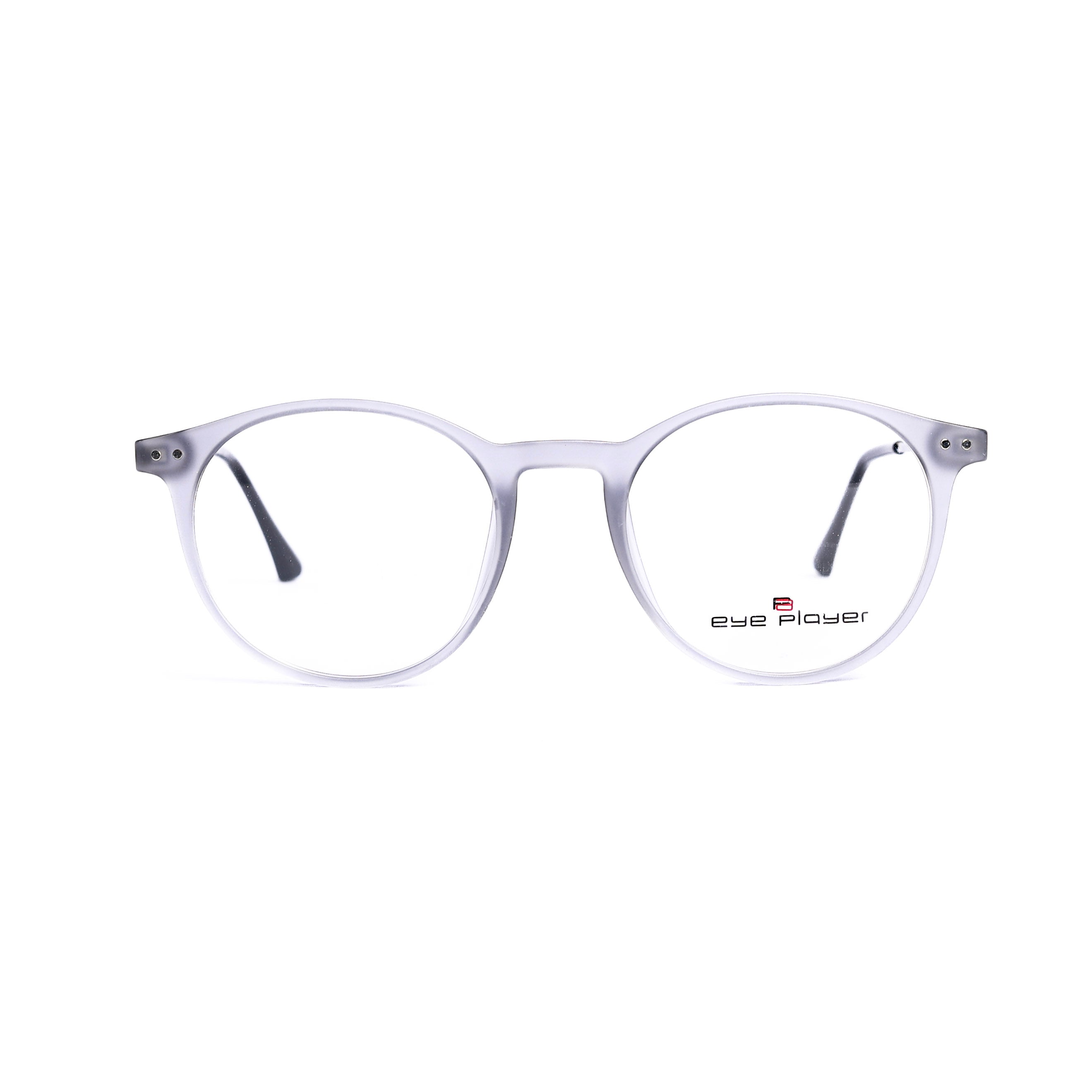 Round Gray Eyeglasses
