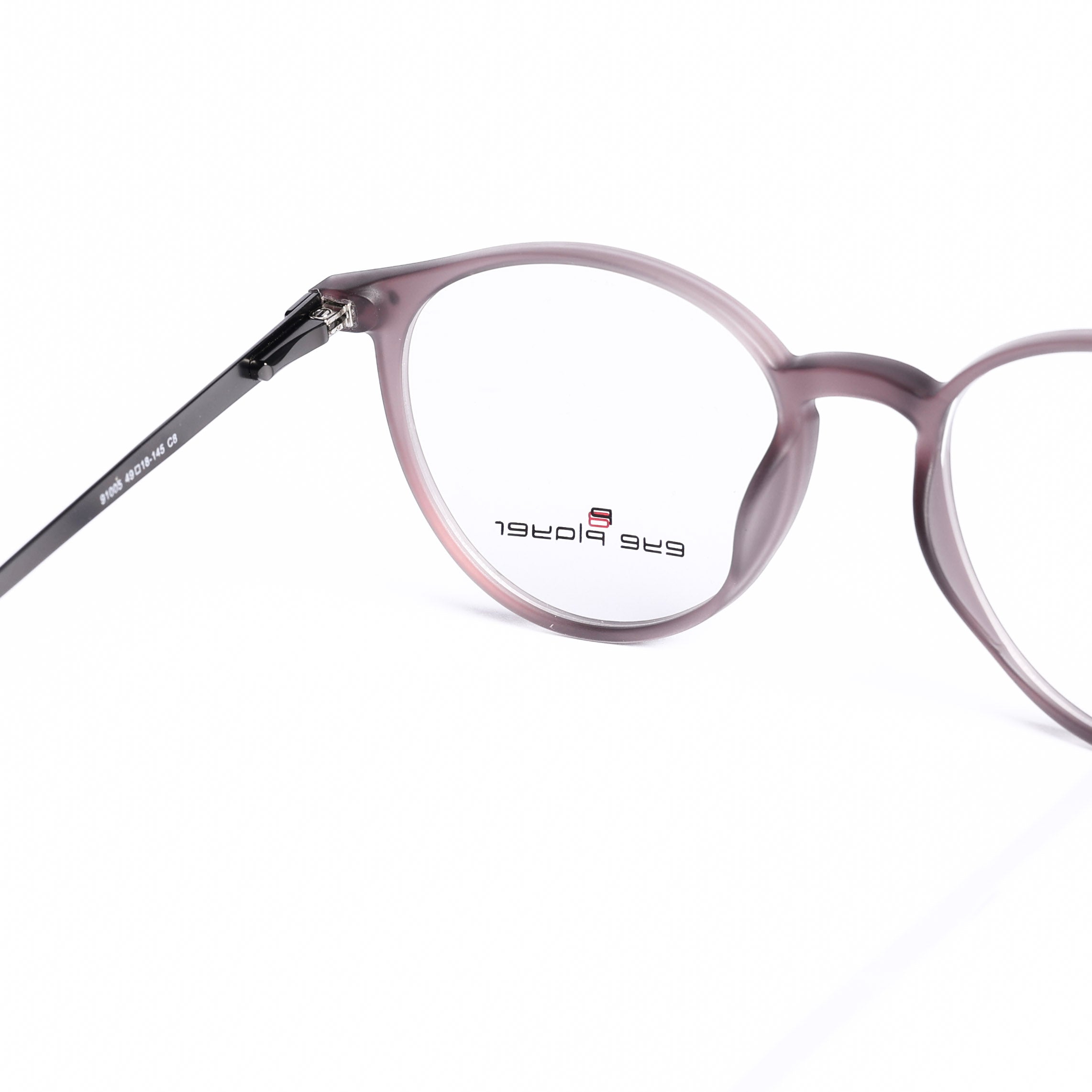 نظارات دائرية بنية فاتحة