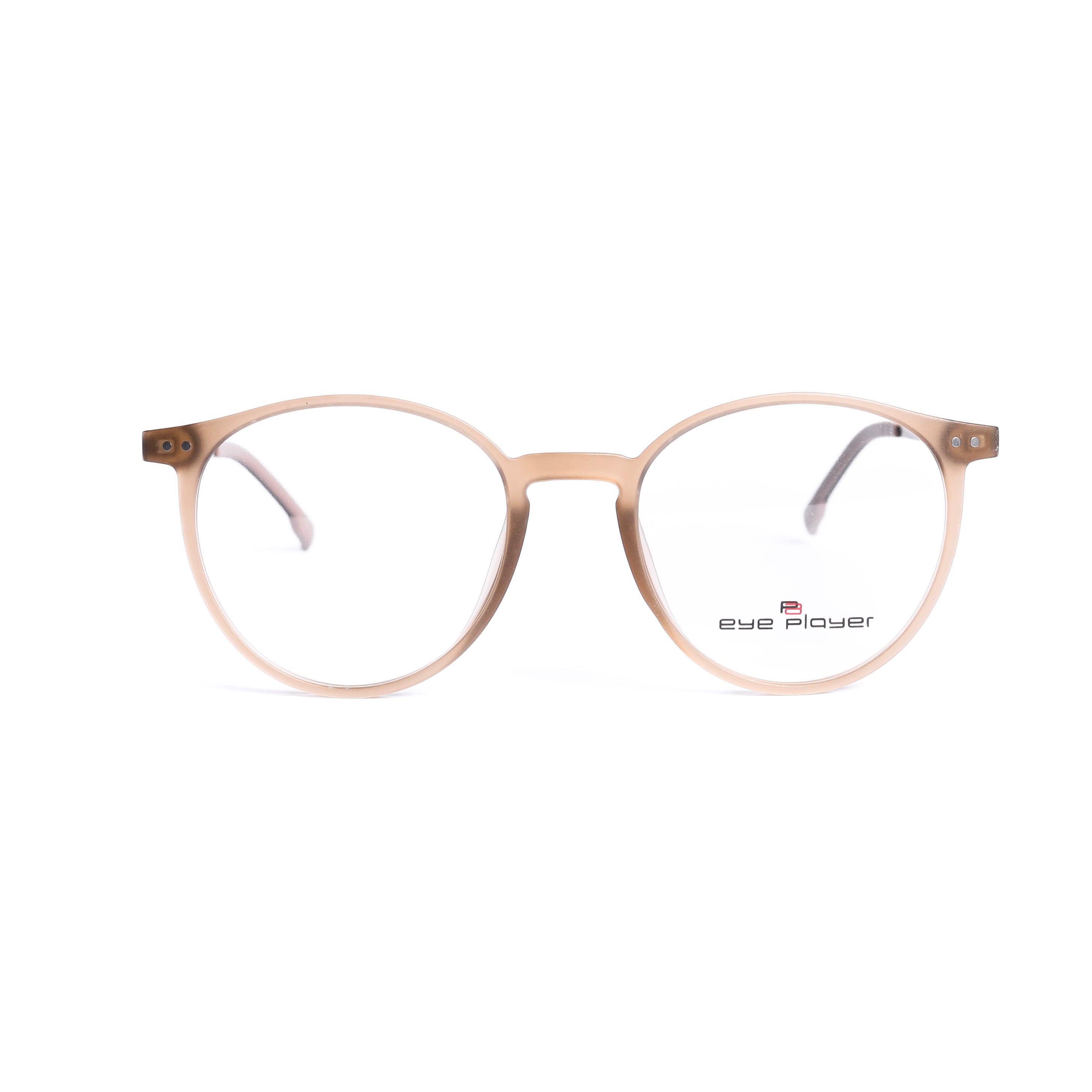 Round Light Brown Eyeglasses
