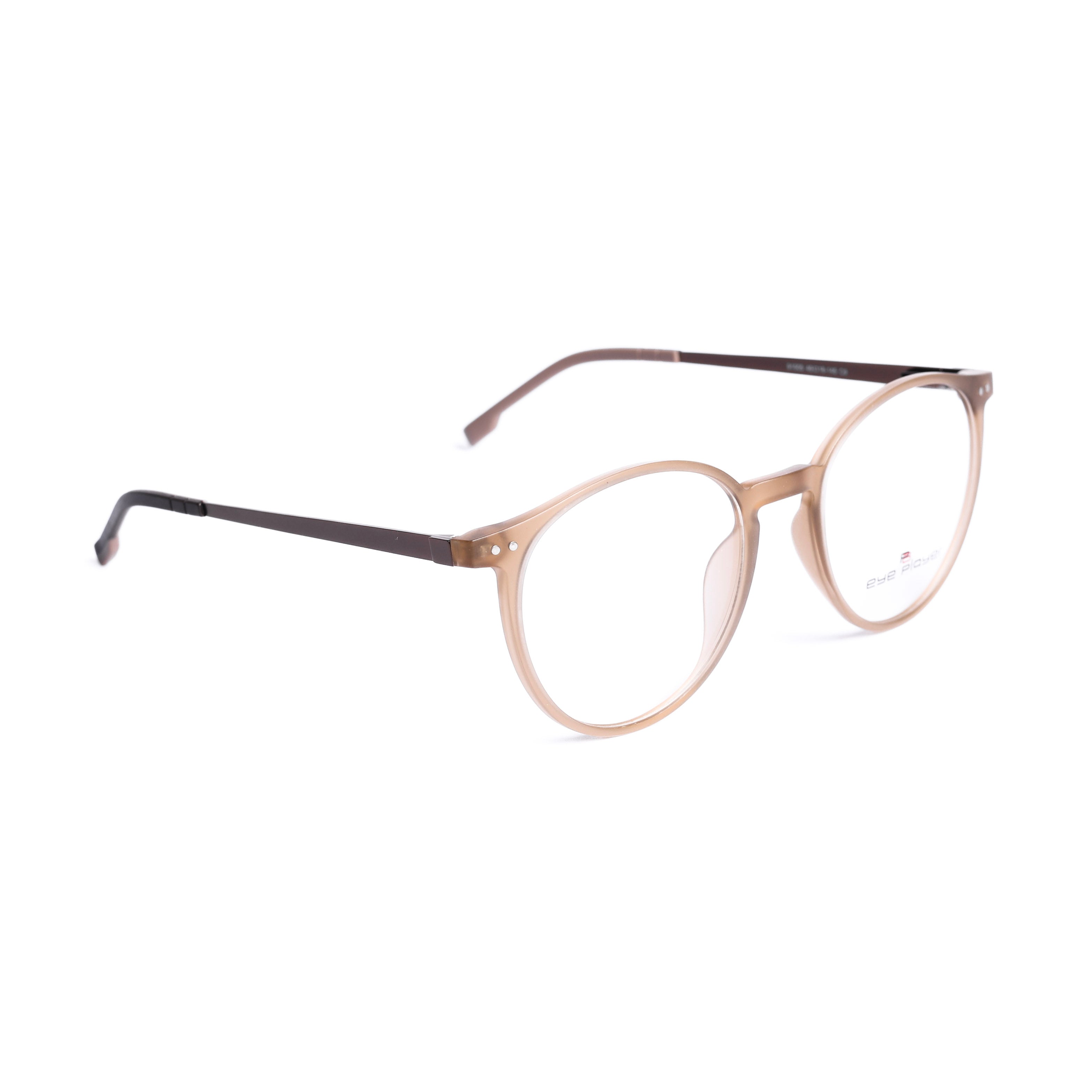 Round Light Brown Eyeglasses