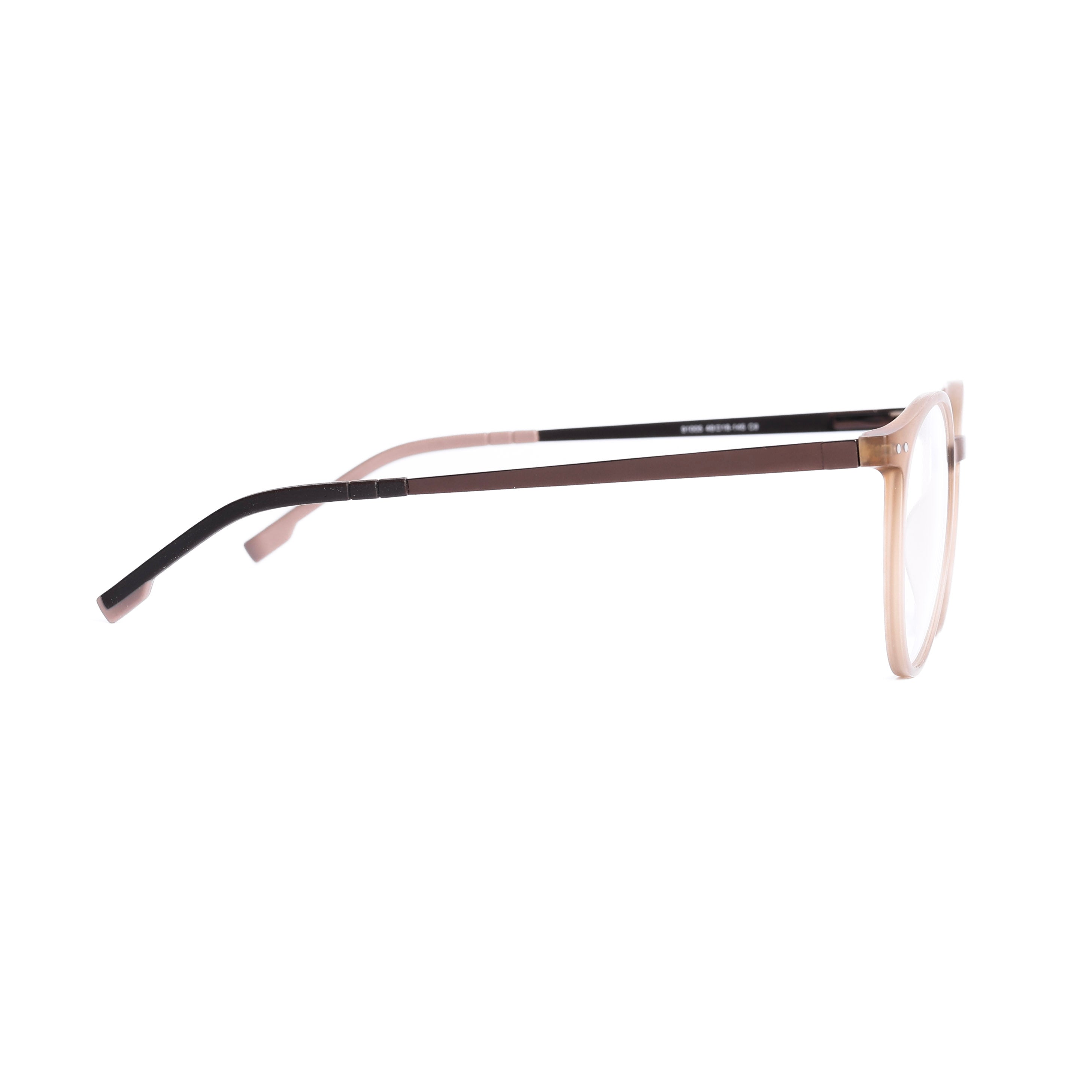 Round Light Brown Eyeglasses